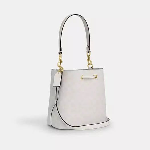 Coach Rowan Bucket White Tote Bag-1
