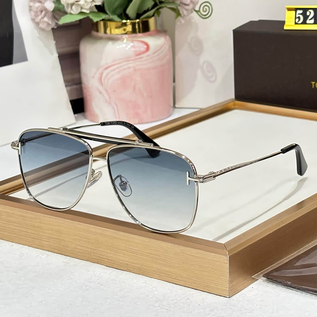 Tom Ford Blue & Silver Luxury Sunglasses-0