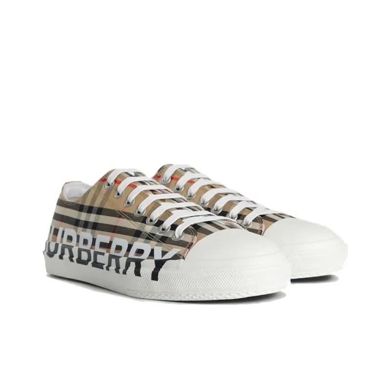 Burberry Logo Print Vintage Check Sneakers-1