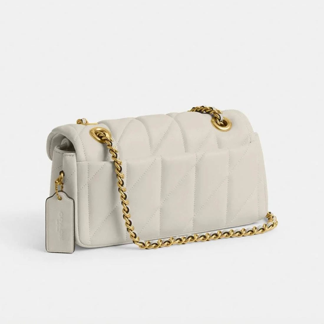 Coach Tabby 26 With Pillow Quilting White Shoulder Bag-2