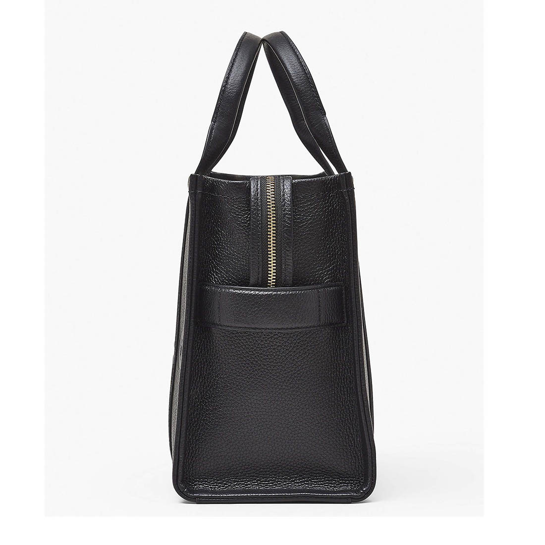 Marc Jacobs The Leather Medium Black Tote Bag-2
