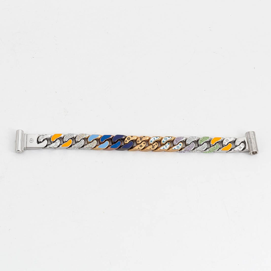 Louis Vuitton Chain Links Patches Multicolor Bracelet-1