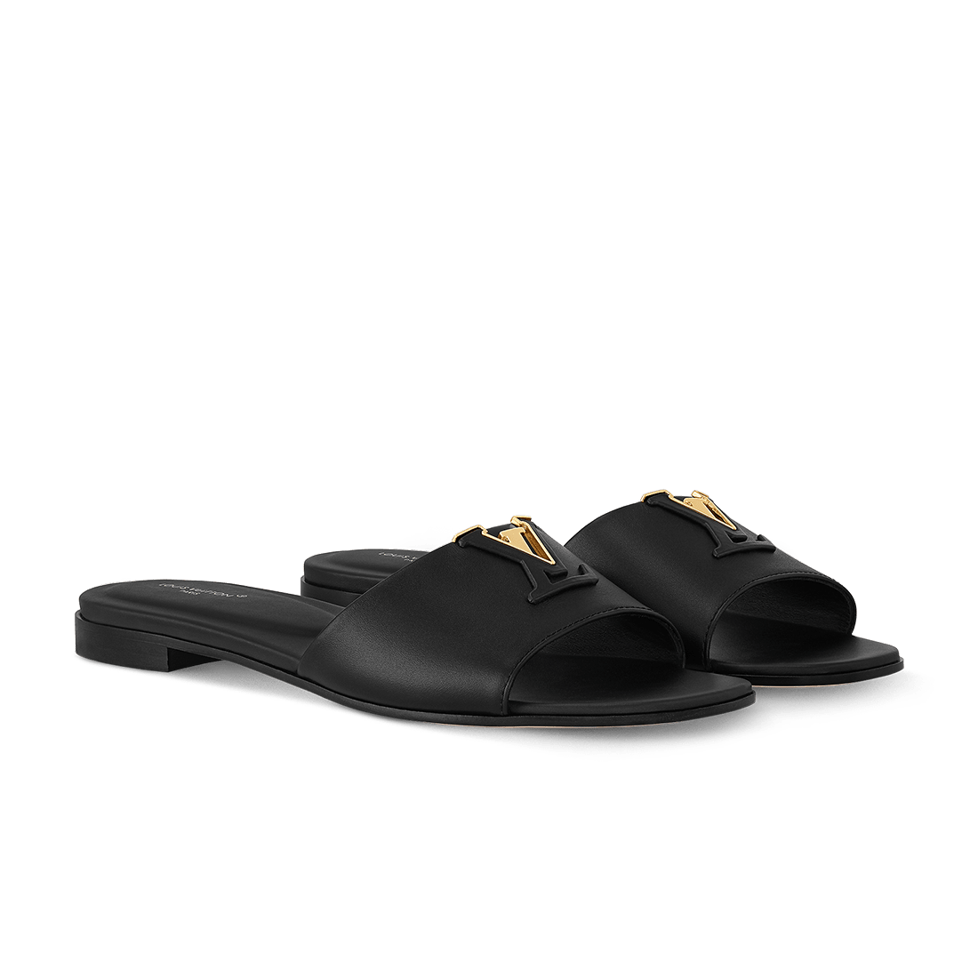 Louis Vuitton LV Mare Black Flat Sandals-0