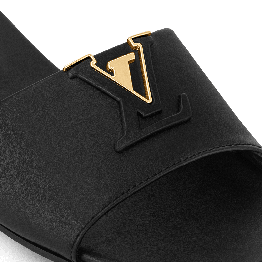 Louis Vuitton LV Mare Black Flat Sandals-3