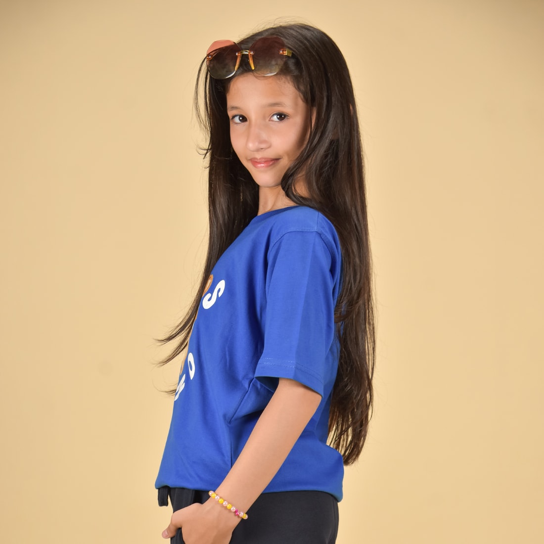 Moschino Blue Teddy Print Premium Kids T-shirt-1