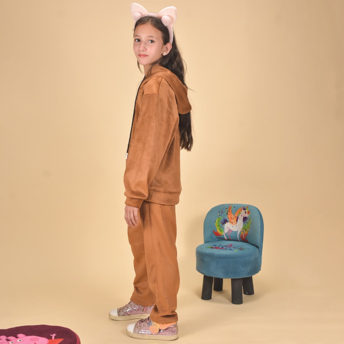 Gucci Brown Premium Quality Kids Tracksuit-4