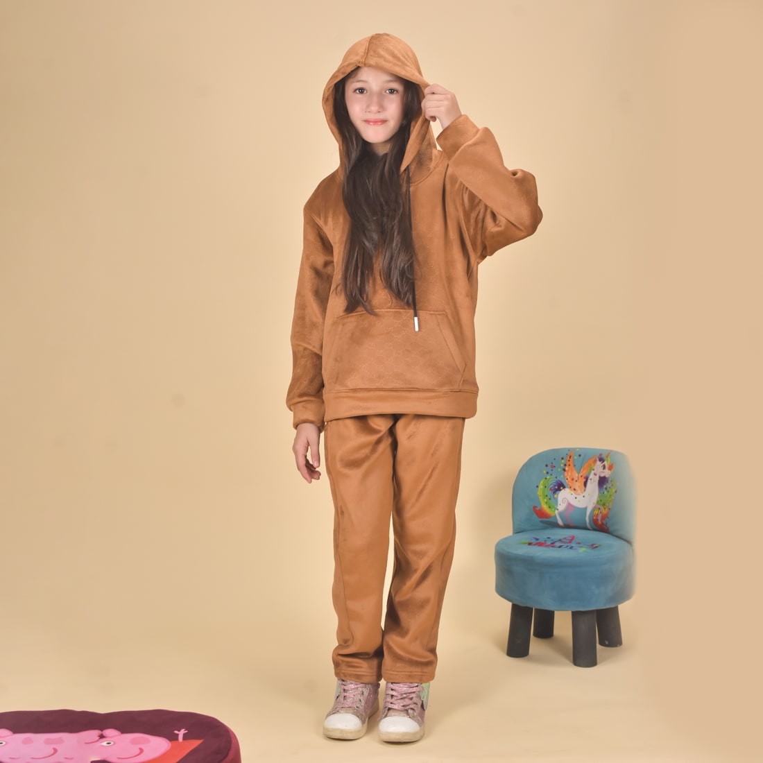 Gucci Brown Premium Quality Kids Tracksuit-0