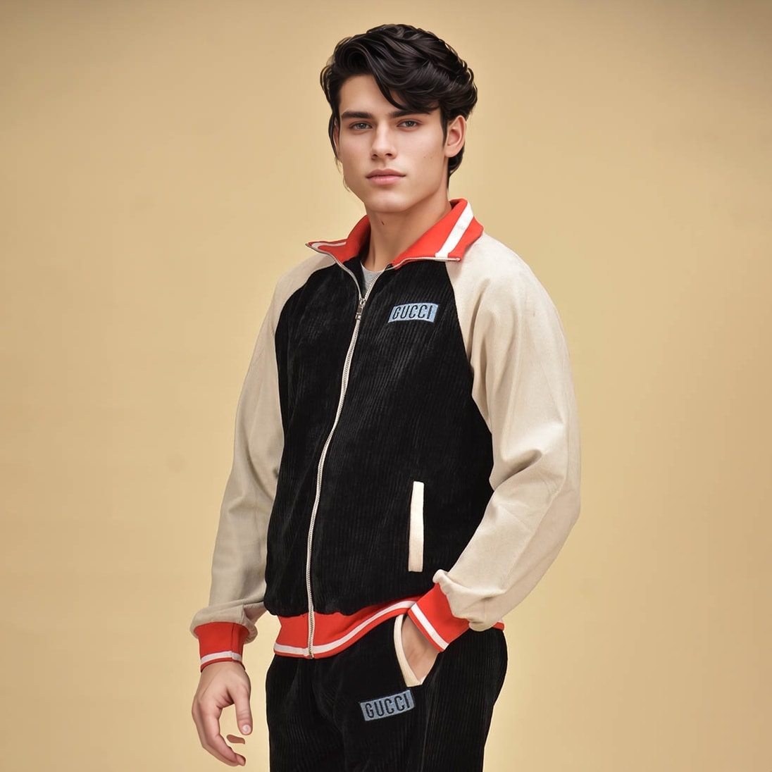 Gucci Black Premium Quality Track Suit-3