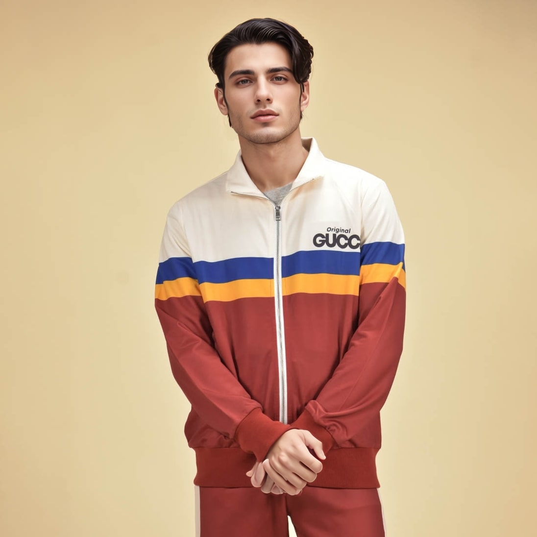 Original Gucci Print Jersey Trackset-6