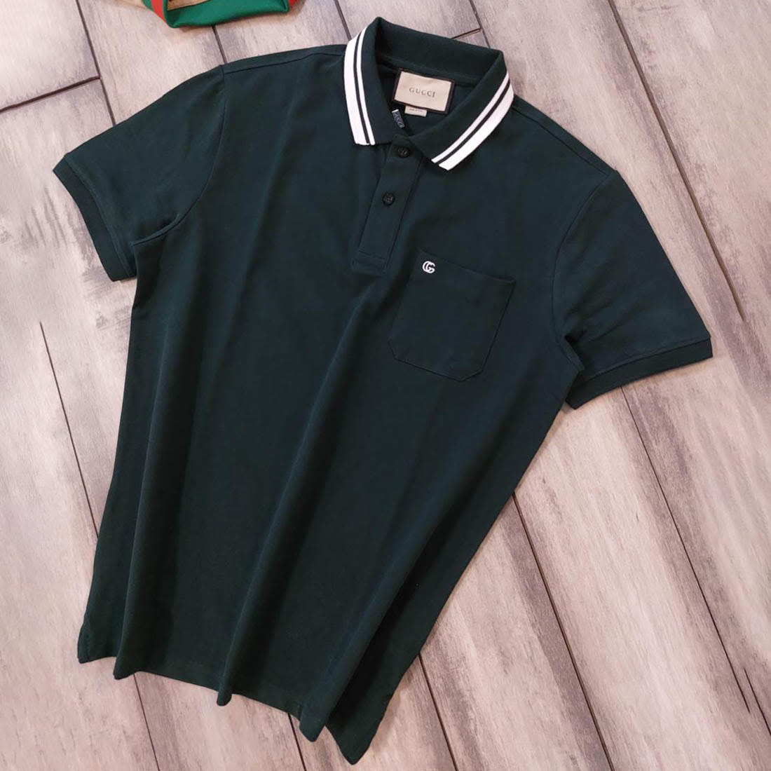 Gucci Green Premium Quality Polo T-shirt-0