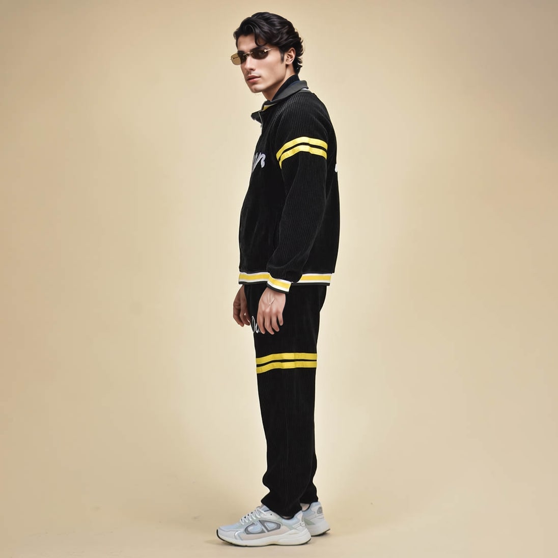 Dior Black and Yellow Premium Quality Tracksuit-1