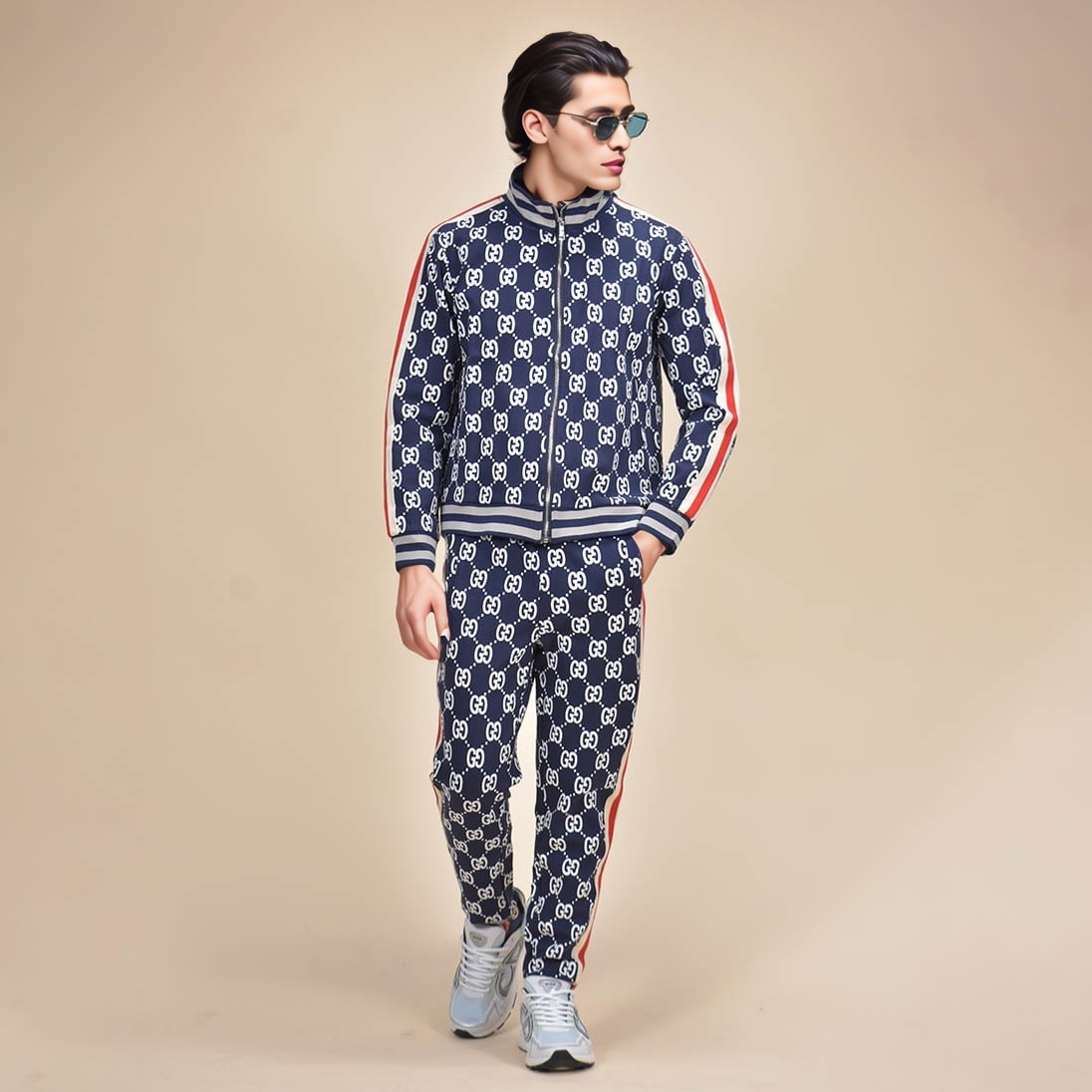 Gucci GG Jacquard Premium Cotton Tracksuit-0