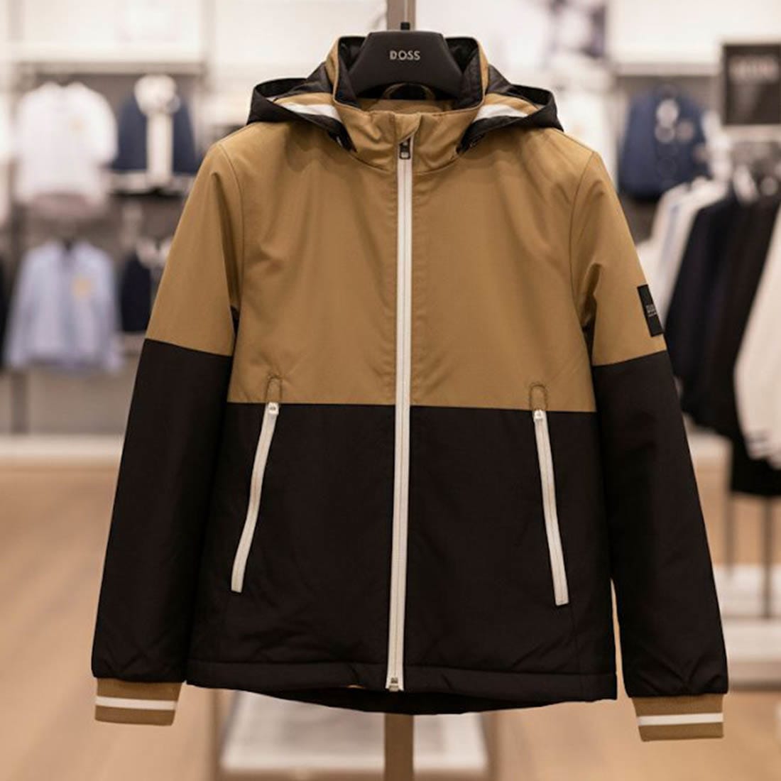 Boss Brown & Black High End Quality Kid's Jacket-2