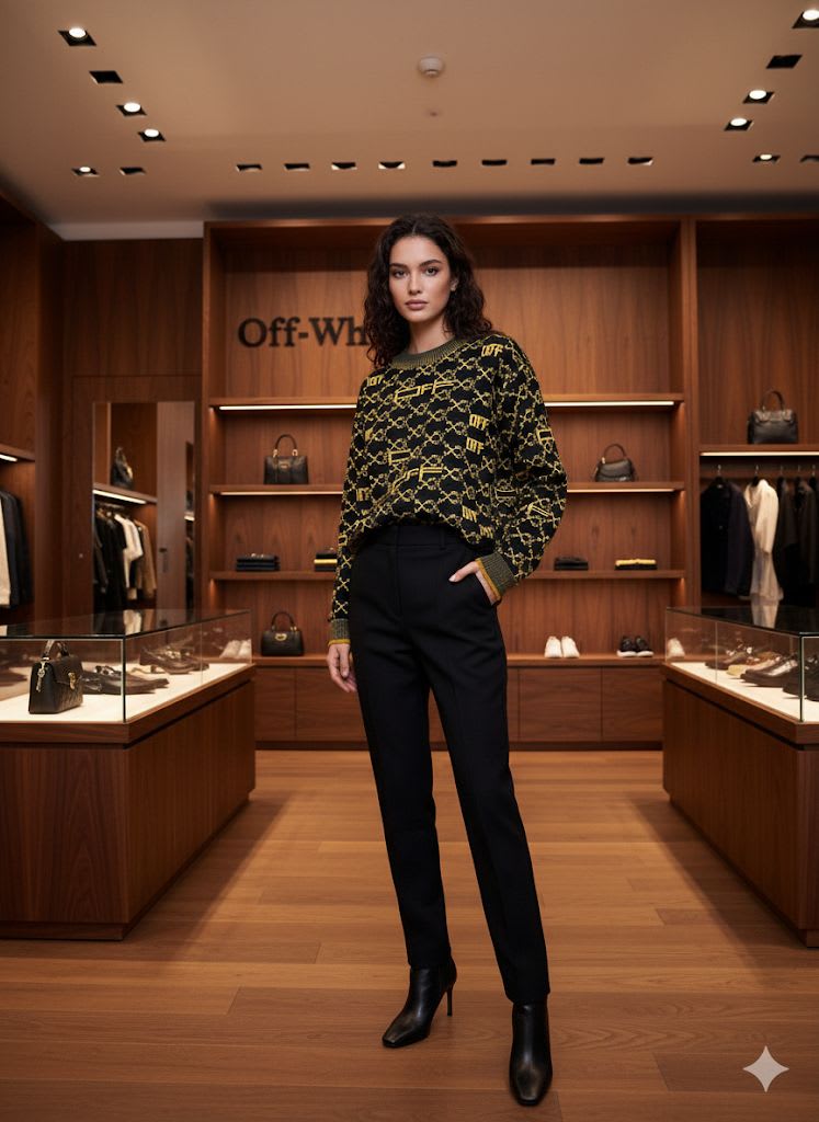 Off White Black Premium Quality Sweater-1