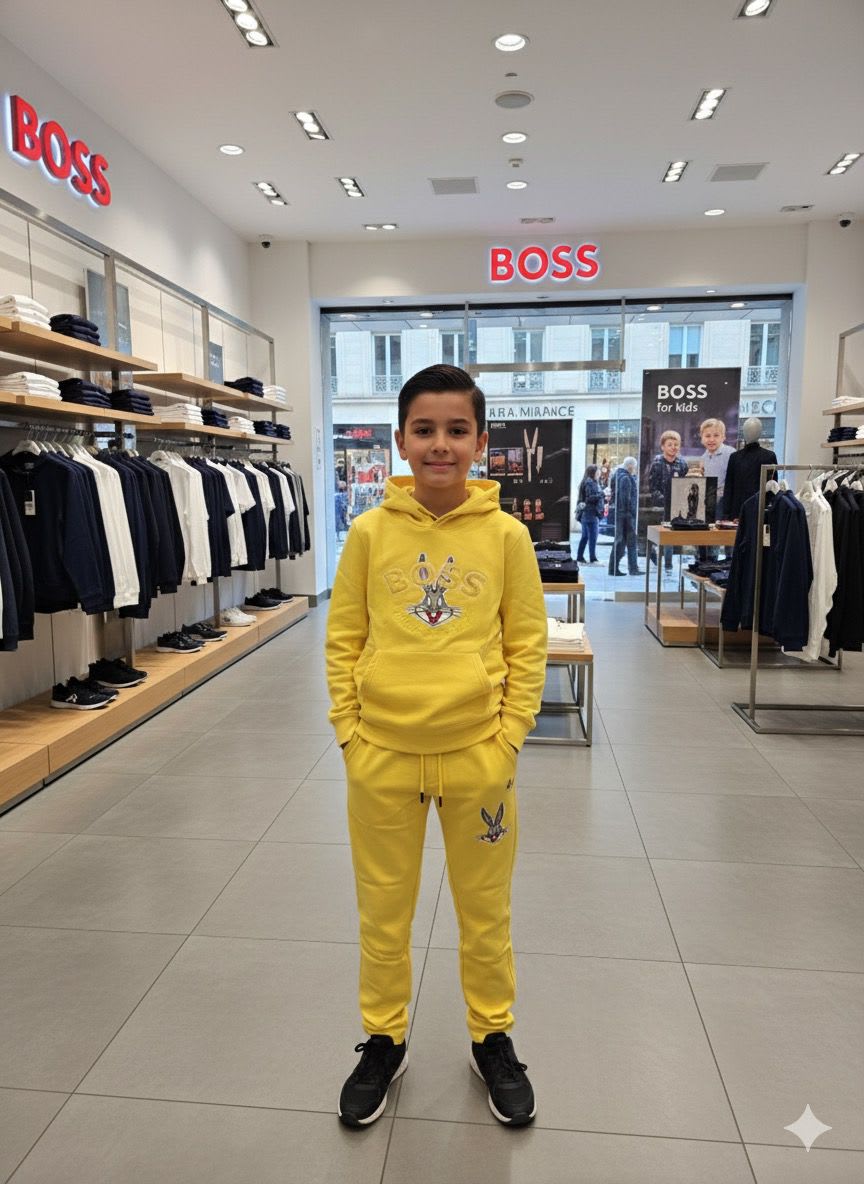Boss Yellow Premium Quality Tracksuit-1