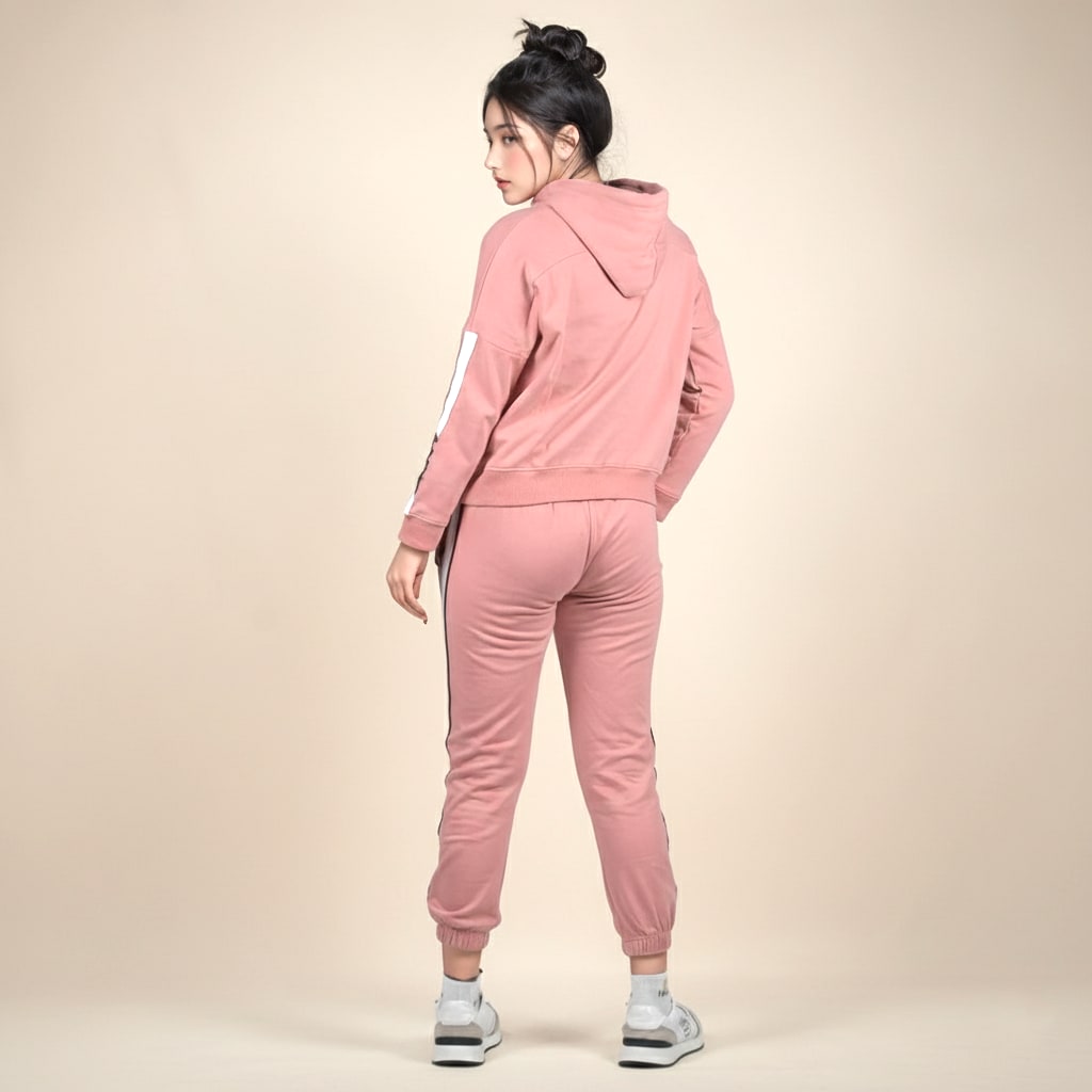 DKNY Pink Premium Quality Tracksuit-3
