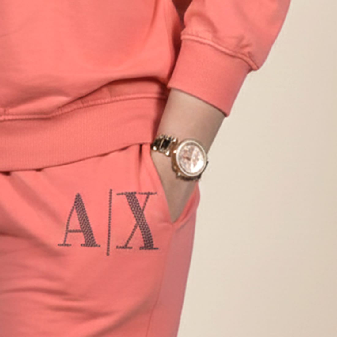 Armani Exchange Orange Premium Quality Tracksuit-4