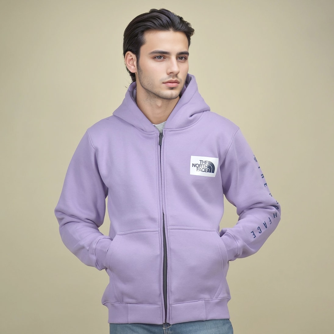 The North Face Purple Premium Quality Hoodie-1