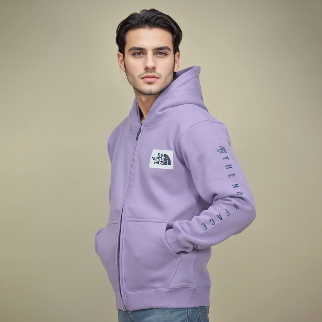 The North Face Purple Premium Quality Hoodie-0