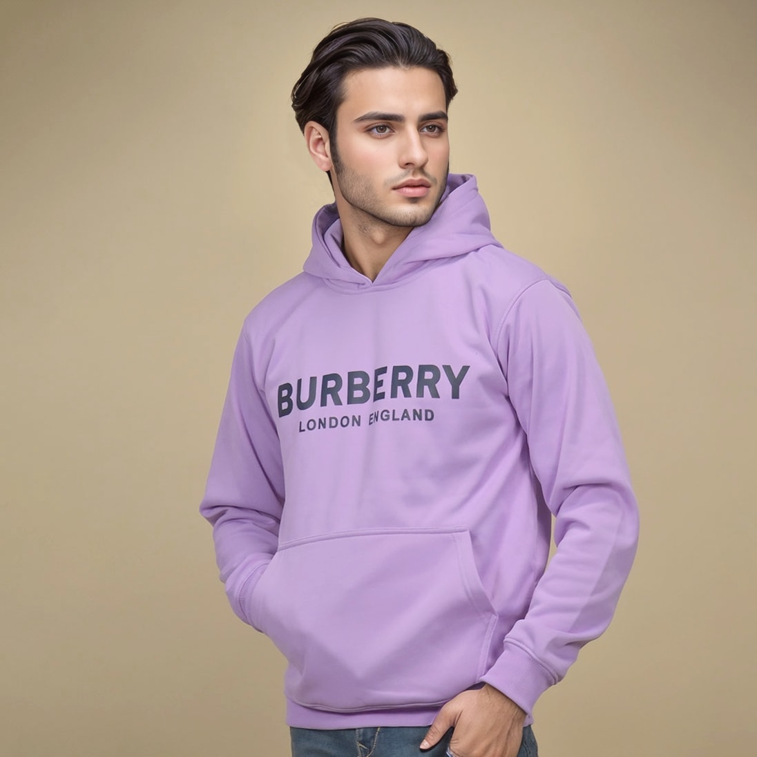 Burberry Purple Premium Quality Hoodie-0