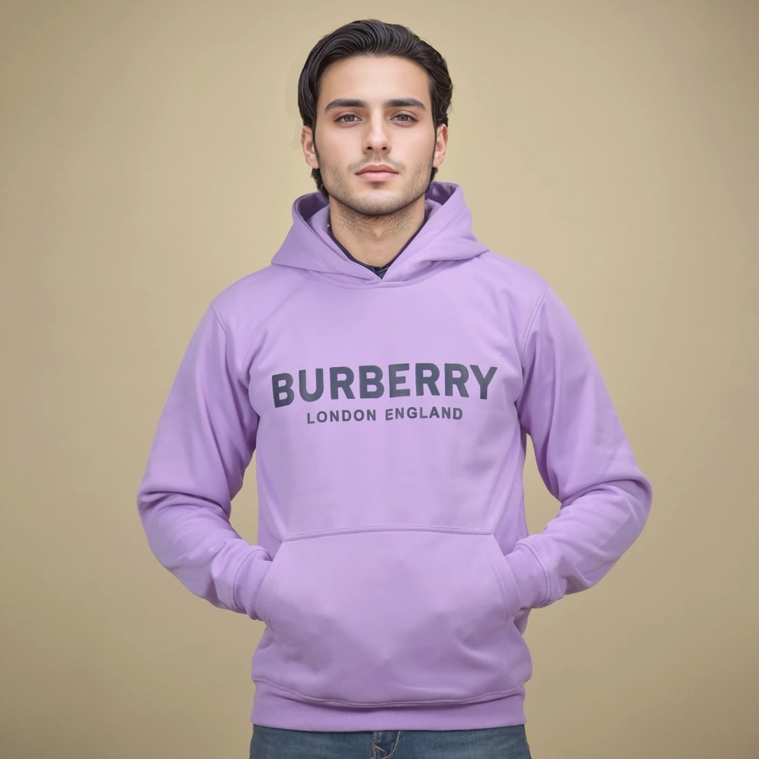 Burberry Purple Premium Quality Hoodie-1