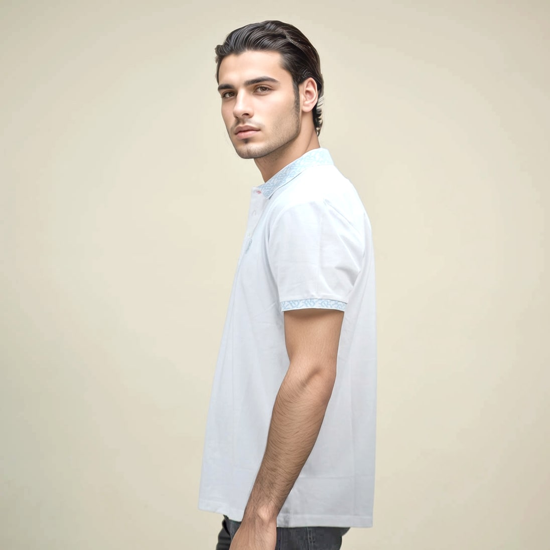 Burberry TB Embroidered White Premium Polo T-shirt-2