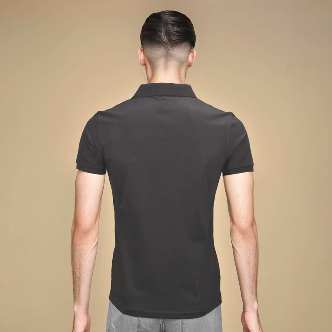 Burberry Embroidered logo Black Premium Polo T-shirt-2