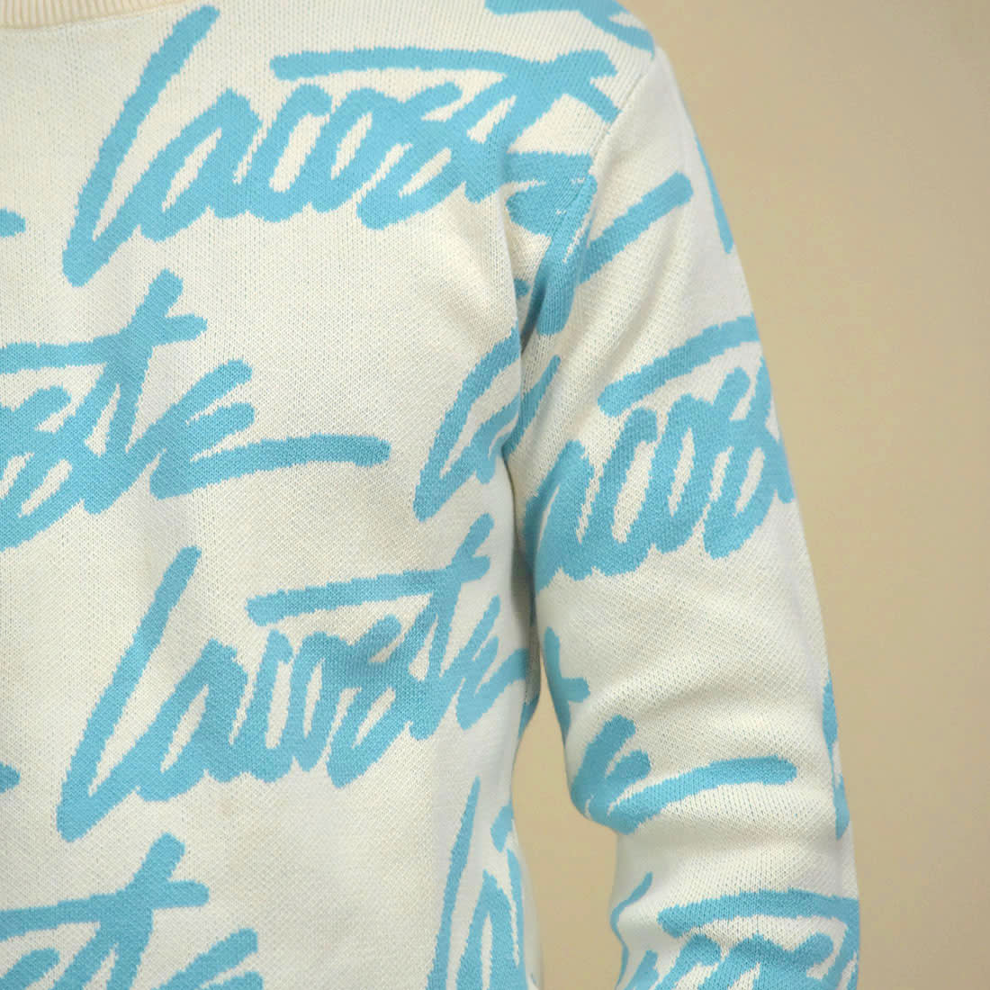 Lacoste Live Cream Premium Quality Pullover-4