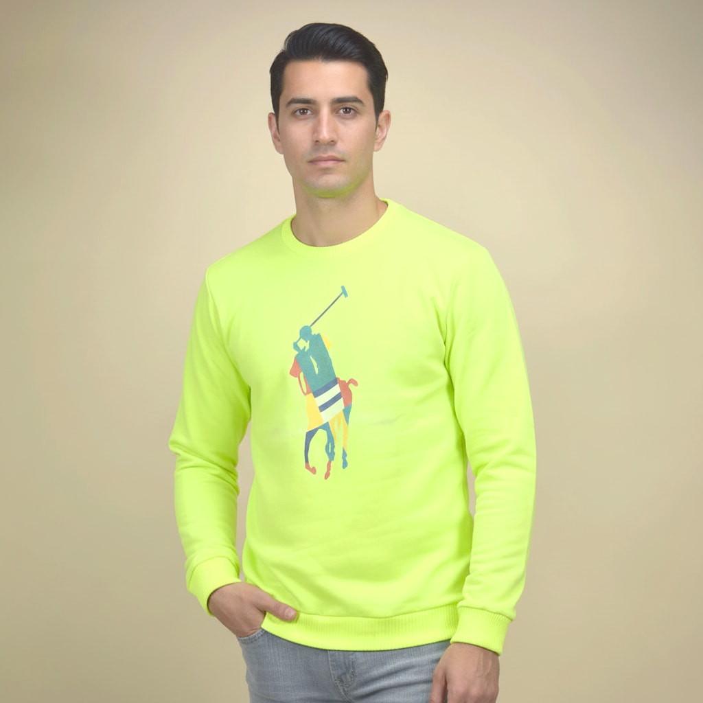 Ralph Lauren Neon Green Premium Quality Sweatshirt-0