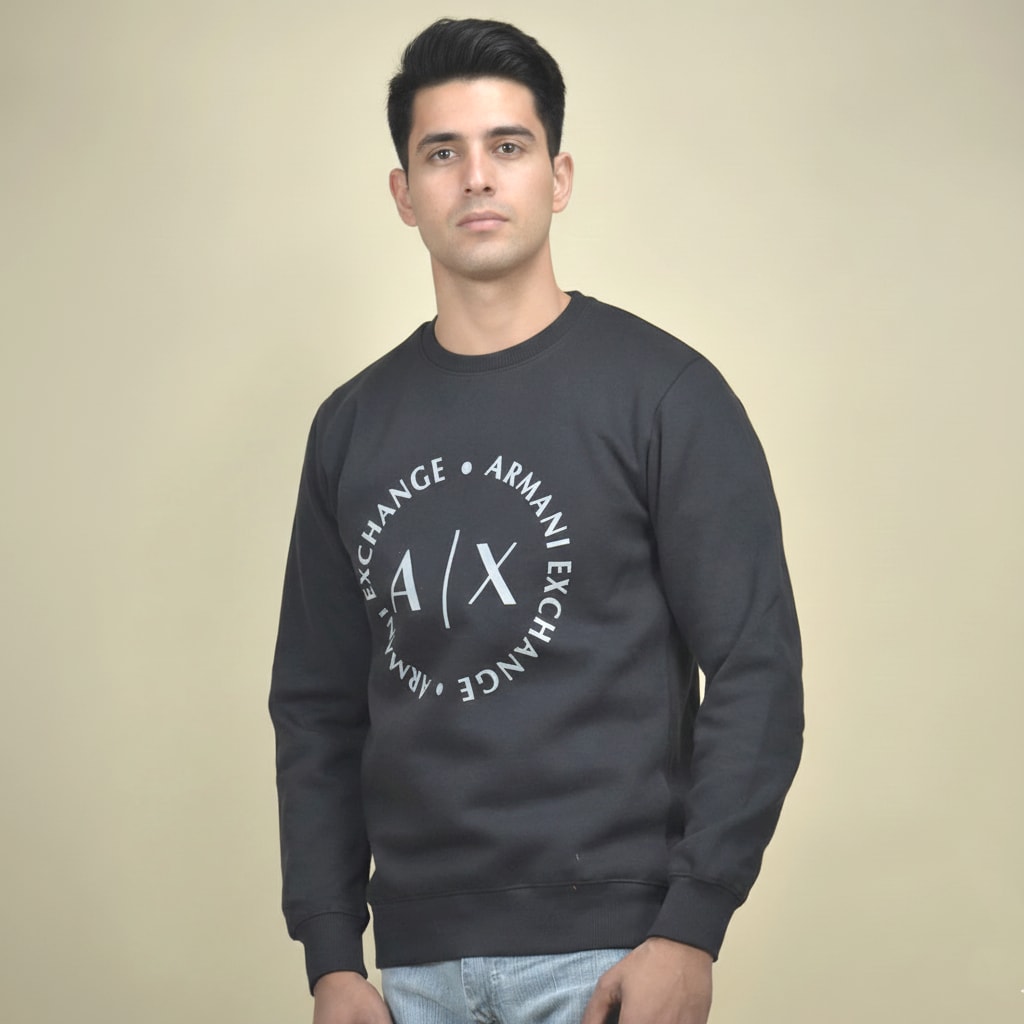 Armani Exchange Black Premium Quality Sweatshirt-0