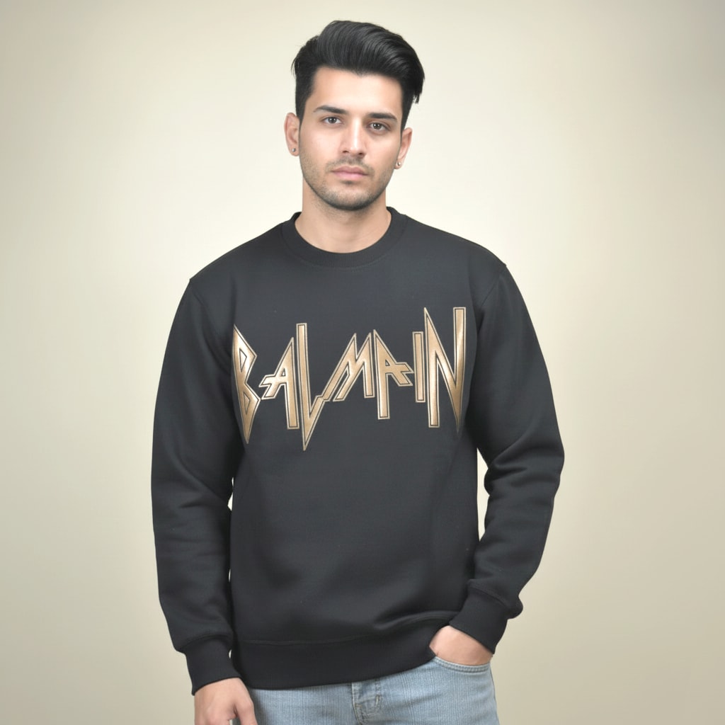 Balmain Black Premium Quality Sweatshirt-1