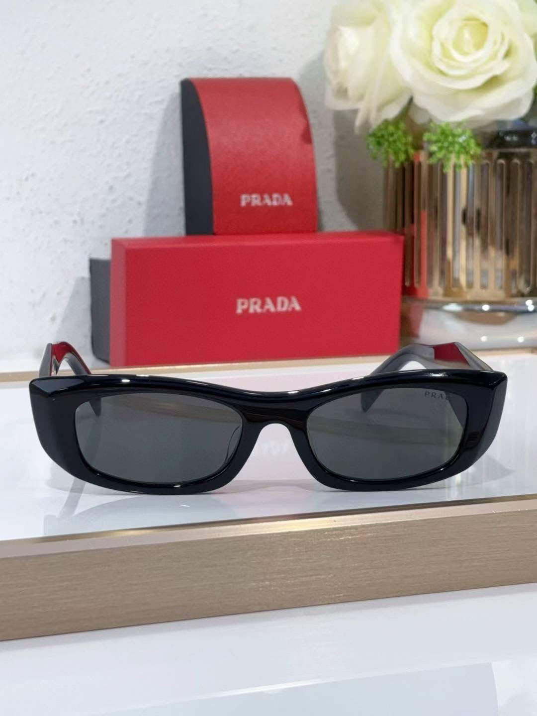 Prada 18W Black Luxury Women's Sunglasses-2