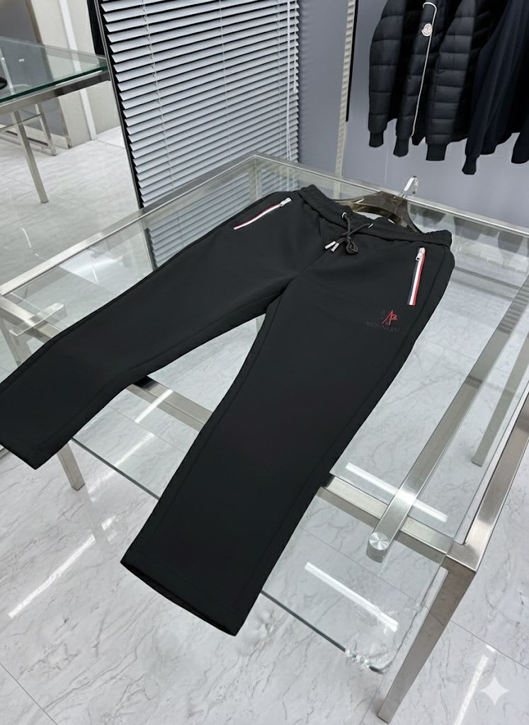 Moncler Black Premium Quality Warm Track Pant-3