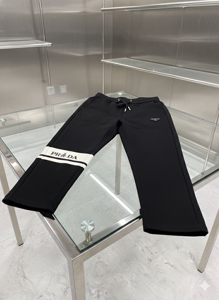 Prada Black Premium Quality Warm Track Pant-1