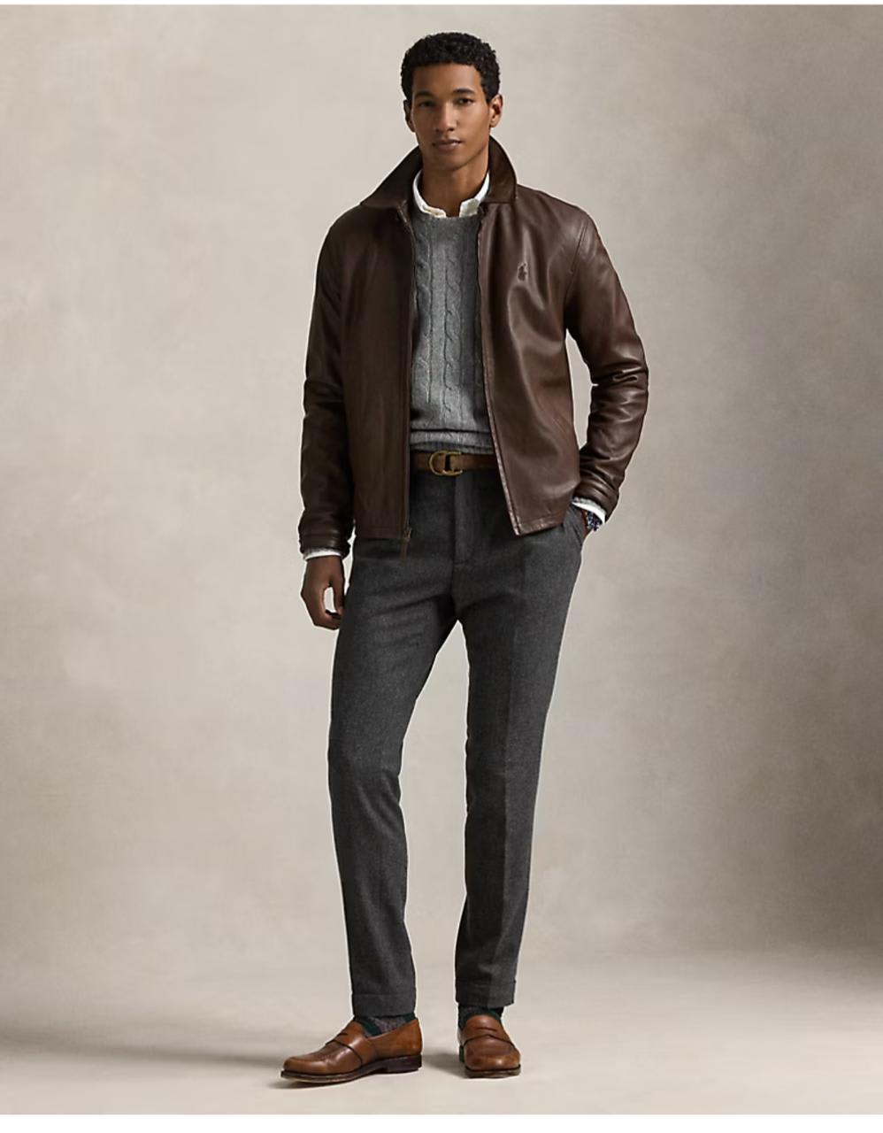 Ralph Lauren Dark Brown Premium Quality Cotton Blend Jacket-4