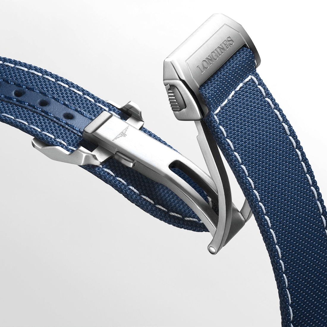 Longines Spirit Flyback 42 mm, Blue Dial, Blue Strap Automatic Watch, L3.821.4.93.2-7