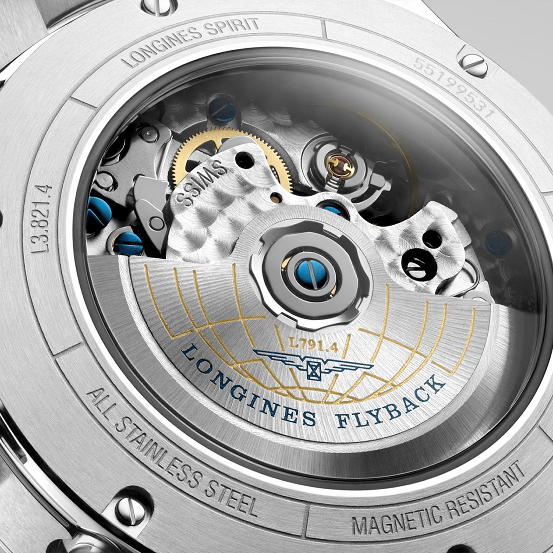 Longines Spirit Flyback Chronograph 42 mm, Black Dial Automatic Watch, L3.821.4.53.6-6