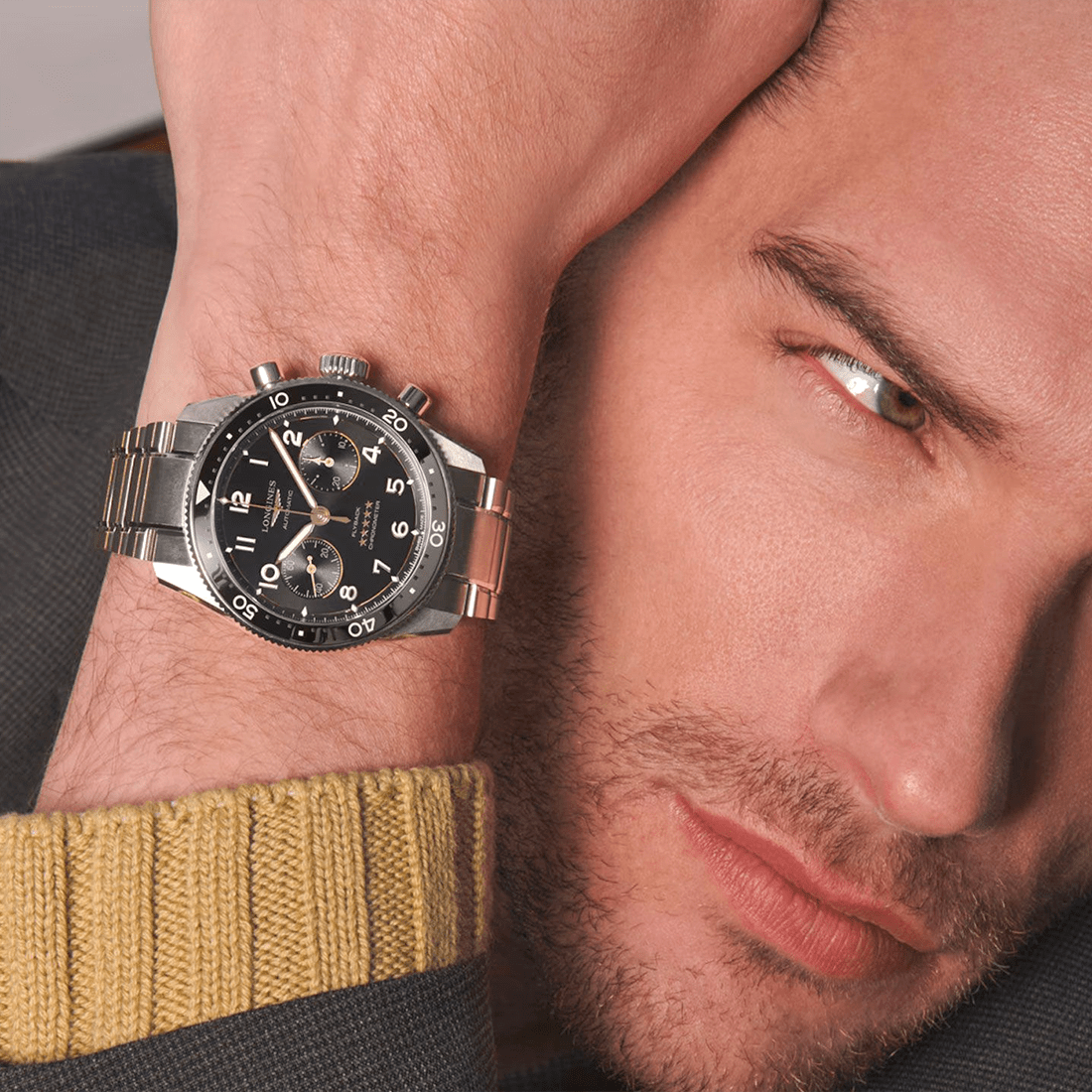 Longines Spirit Flyback Chronograph 42 mm, Black Dial Automatic Watch, L3.821.4.53.6-10