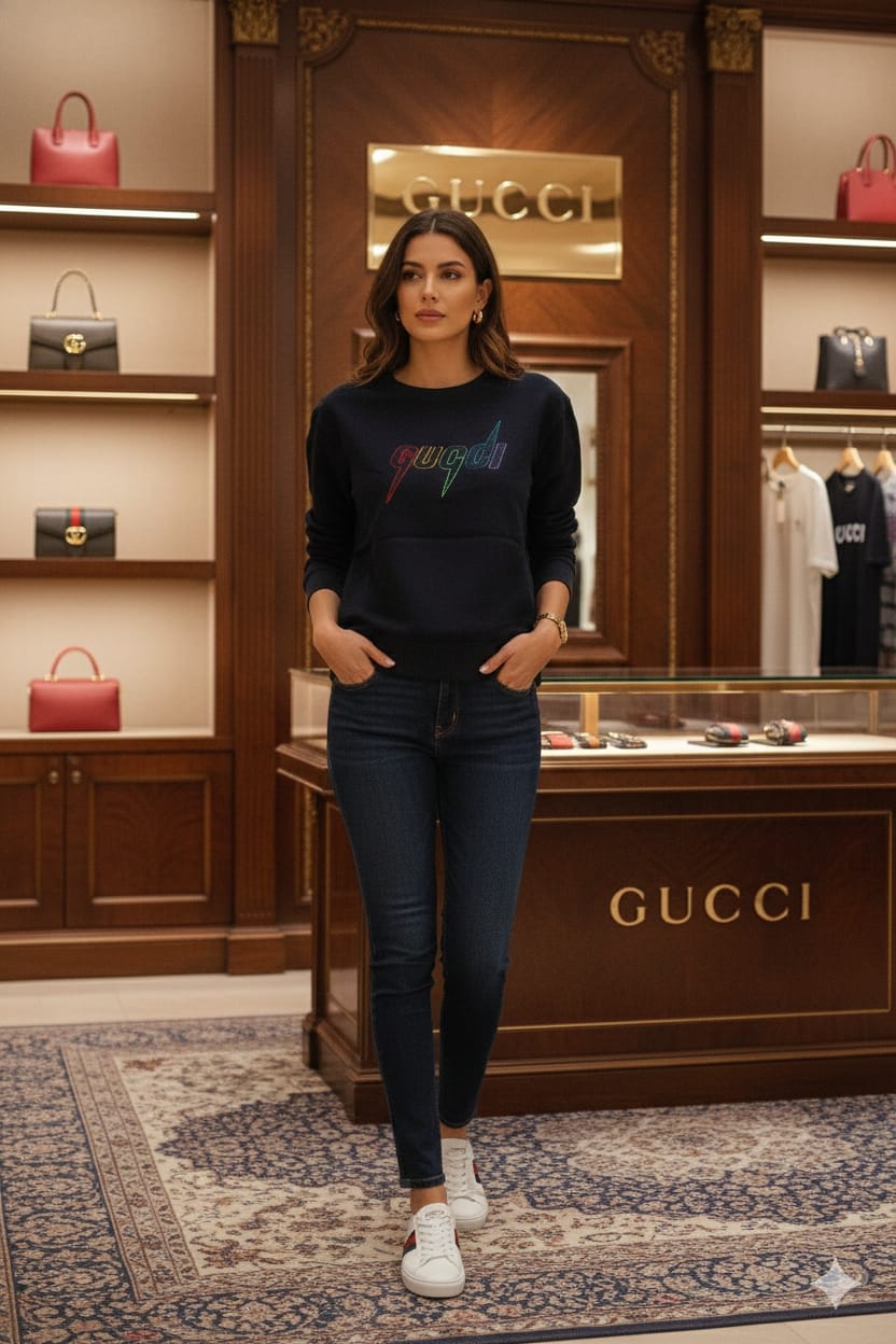 Gucci Blue Premium Quality Sweatshirt-3