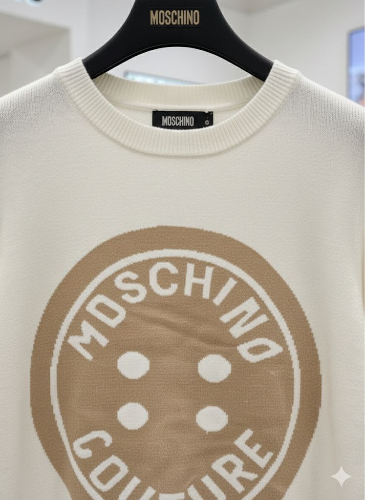 Moschino White Premium Quality Sweater-2