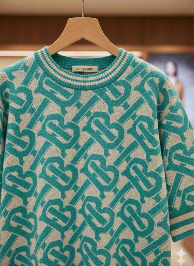 Burberry Blue Premium Quality Pullover-3