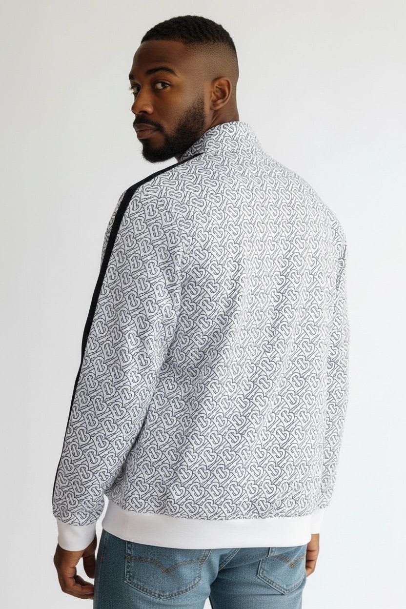 Burberry White Vintage Hooded Wind Cheater jacket-2