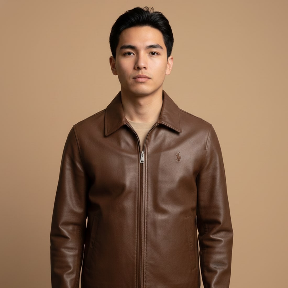 Ralph Lauren Dark Brown Premium Quality Cotton Blend Jacket-0