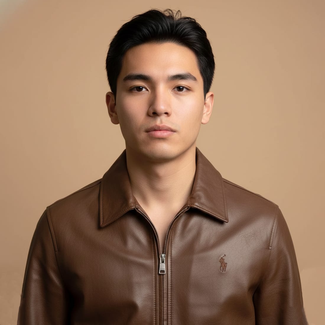 Ralph Lauren Dark Brown Premium Quality Cotton Blend Jacket-1