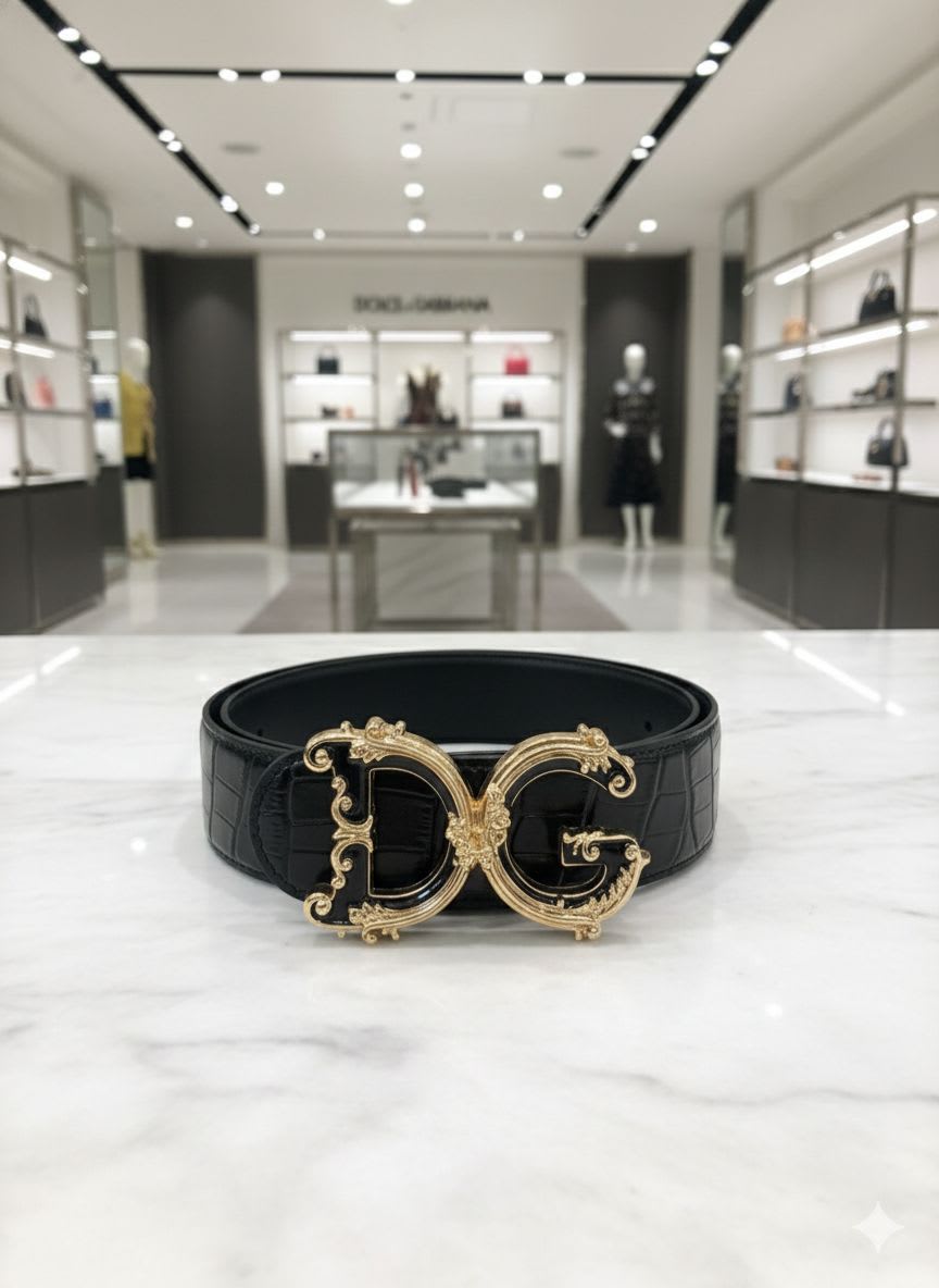 Dolce & Gabbana Black Premium Quality Belt-2