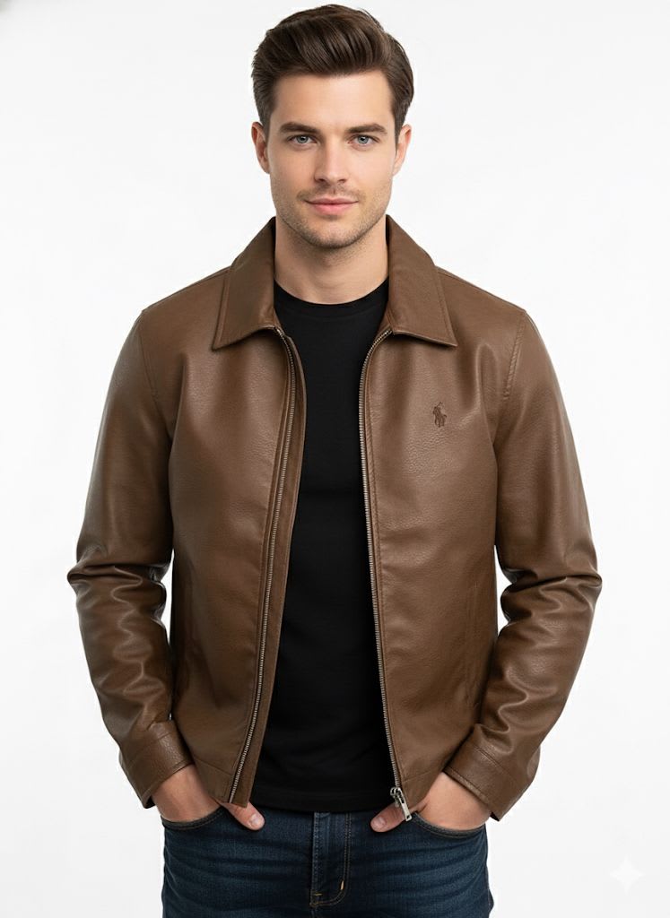 Ralph Lauren Dark Brown Premium Quality Cotton Blend Jacket-2