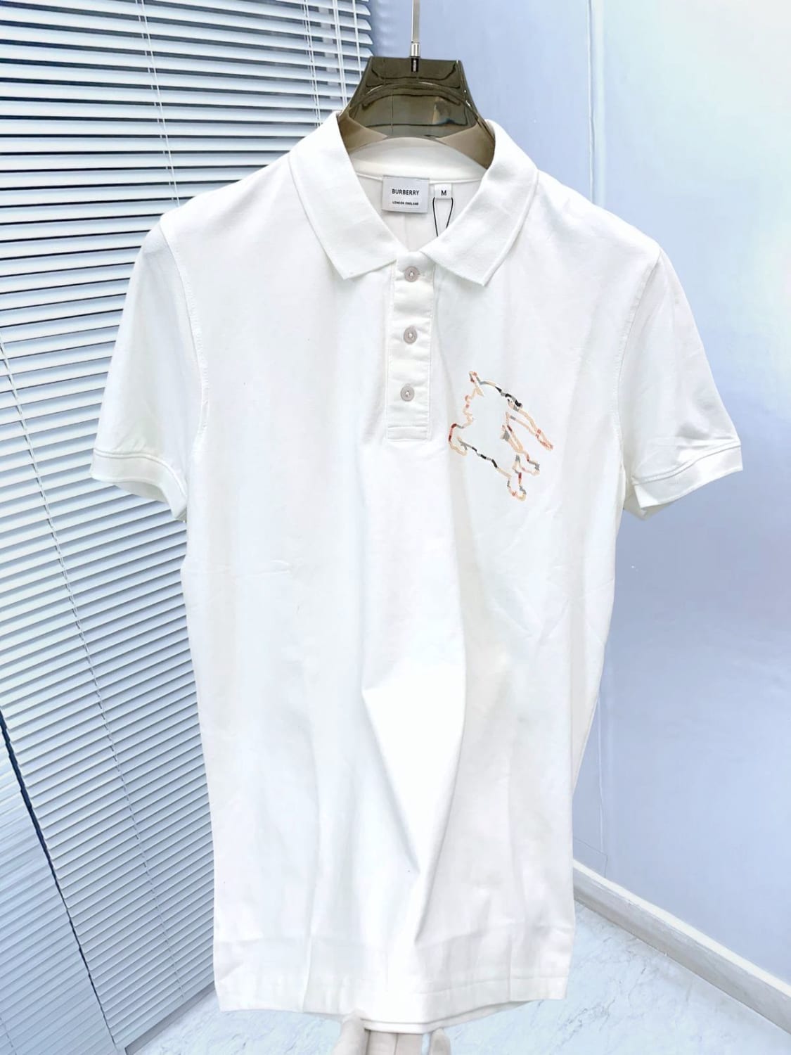 Burberry White Premium Exclusive Polo T-shirt-0