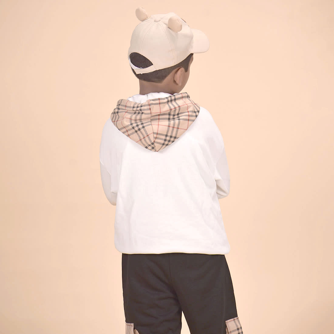 Burberry Embroidered Logo White Premium Quality Kids Co-Ord Set-6