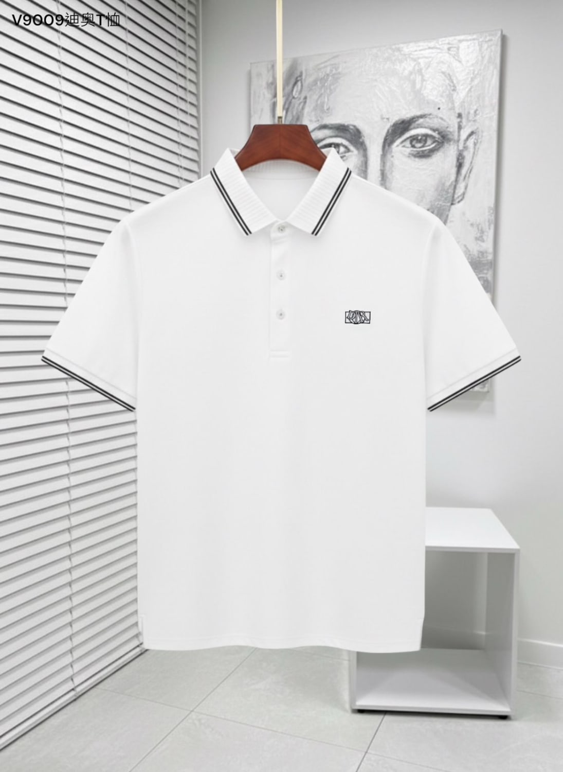 Dior White Premium Quality Polo T-Shirt-0
