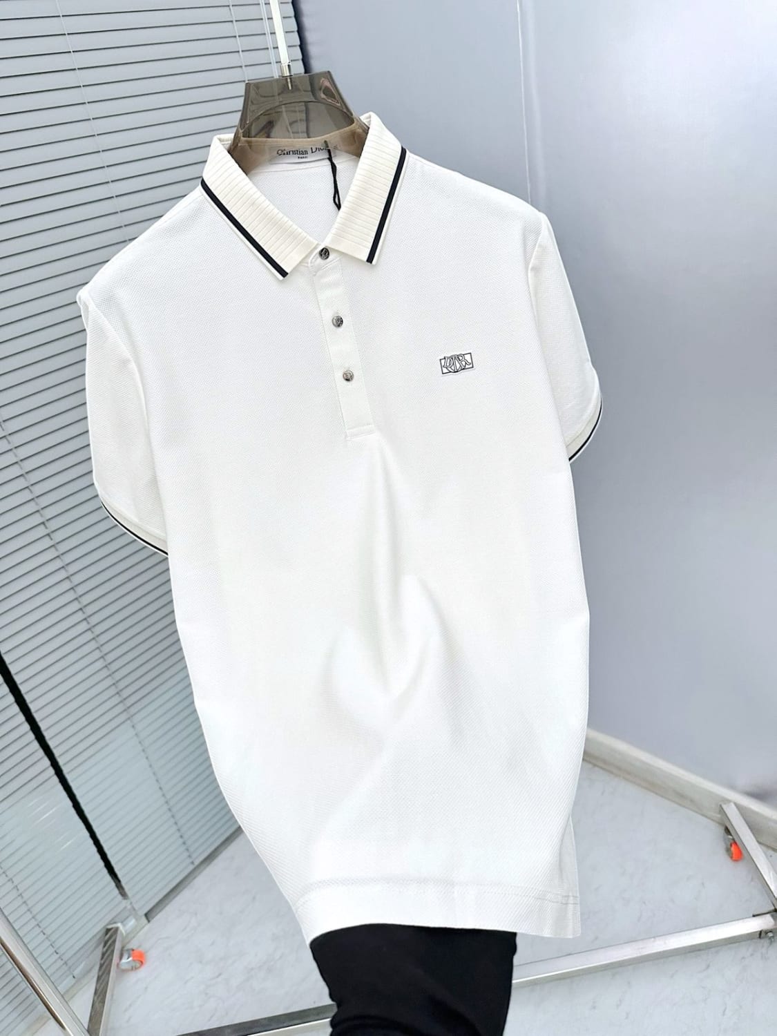 Dior White Premium Quality Polo T-Shirt-2